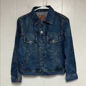 AG Adriano Goldschmied Blue Denim Jacket Long Sleeve Size S